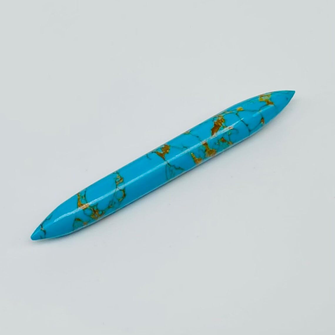 American Turquoise Crystal Tribal Septum Jewelry, 14g to 1/2", Custom Sizes Available