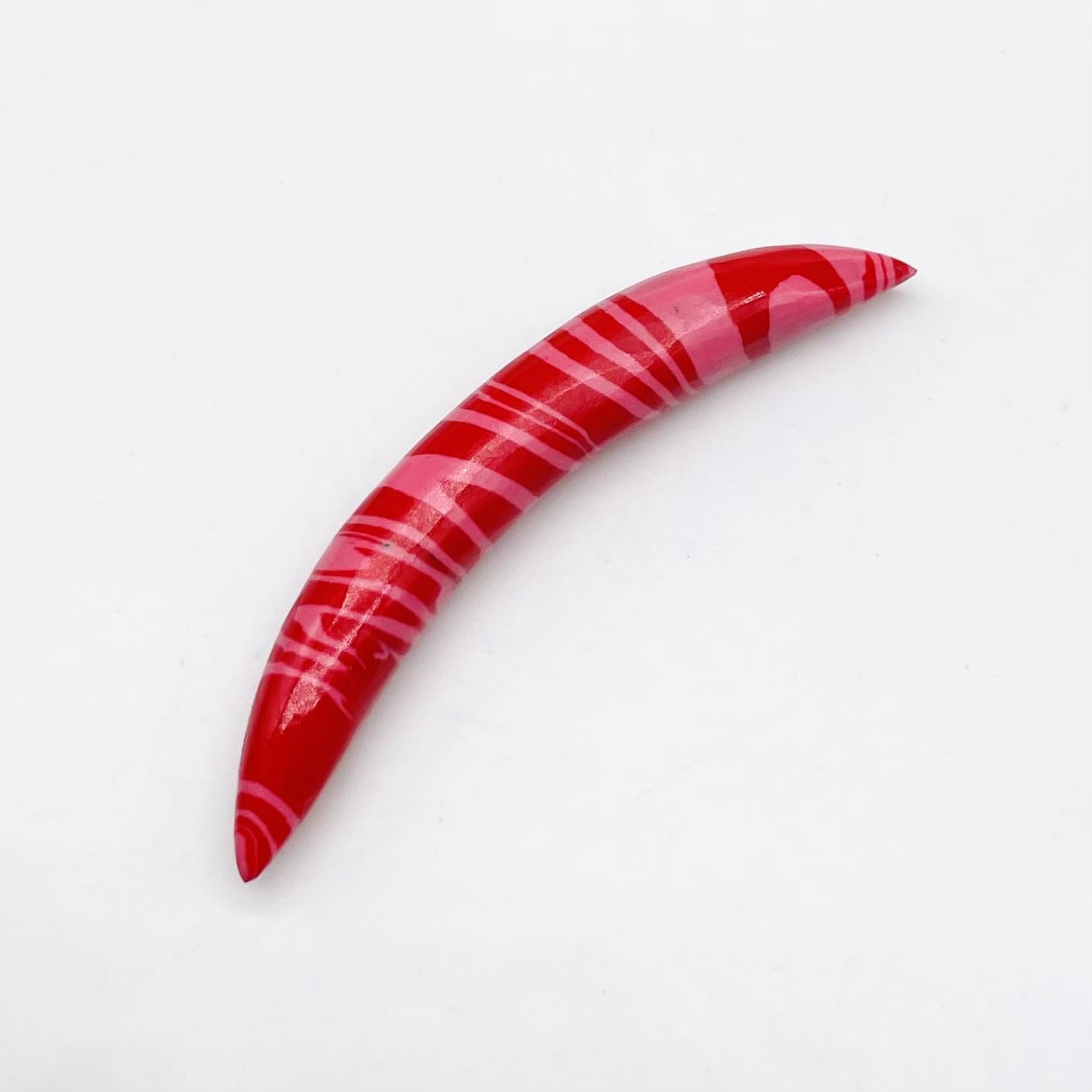 Red Malachite Crystal Naga Body Jewelry Nipple Ring Nose Piercing Curved Septum Tusk Pincher Gauges 14g (1.6mm) to 1/2" (12mm) Customized Size & Wholesale Also Available