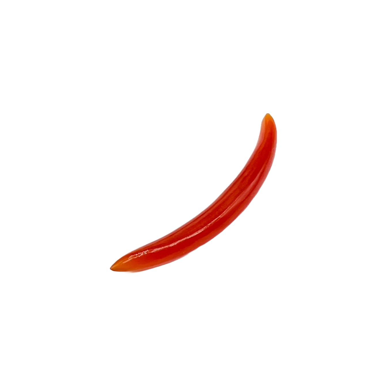 Natural Red Onyx Gemstone Handmade Naga Curved Spike Tusk Septum Piercing, 2mm (12g) to 12mm (1/2"), Customizable