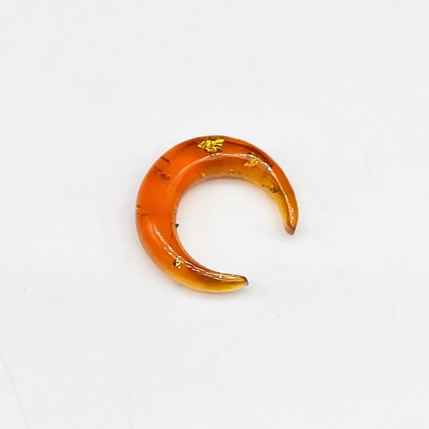 Amber Stone Handmade Nose Piercing Septum Pincher Naga Body Jewelry Gauges Size 12g (2mm) to 1/2" (12mm) Customized Size & Wholesale Also Available