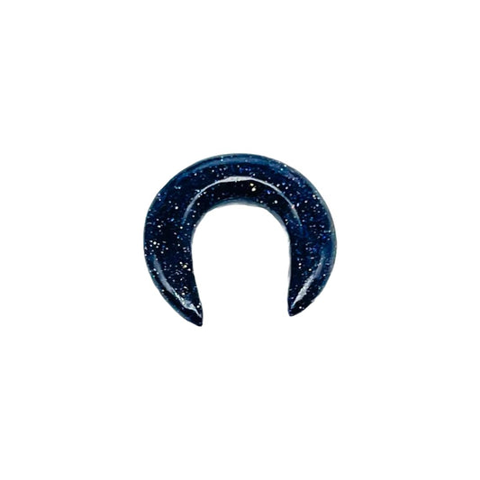 Blue Sunstone Crystal Handmade Naga Body Piercing Jewelry, Tribal Septum Pincher Gauges, Size 12g (2mm) to 1/2 inch (12mm), Customized Size, Wholesale Available