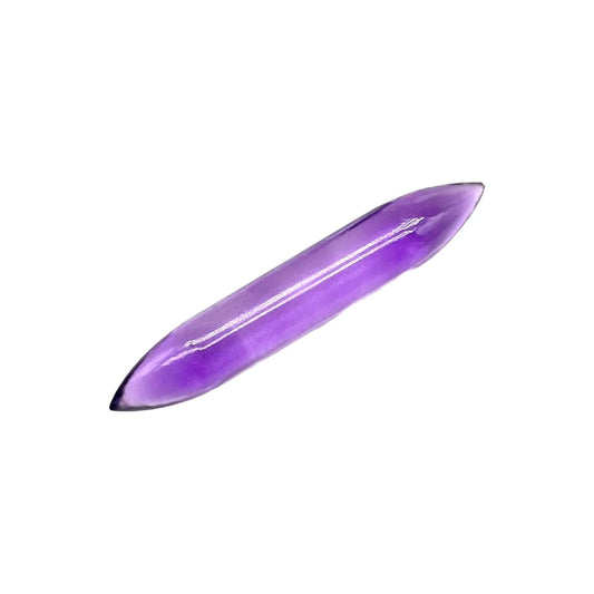 Septum Tusk Pincher Nose Piercing Body Jewelry, 14g (1.6mm) to 1/2" (12mm), Melody Crystal Healing Stone, Amethyst Gemstone Healing Stones for Meditation and Relaxation