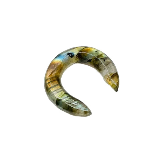 Labradorite Gemstone Naga Body Piercing Jewelry Septum Pincher Gauges (8g (3mm) to 1/2" (12mm)