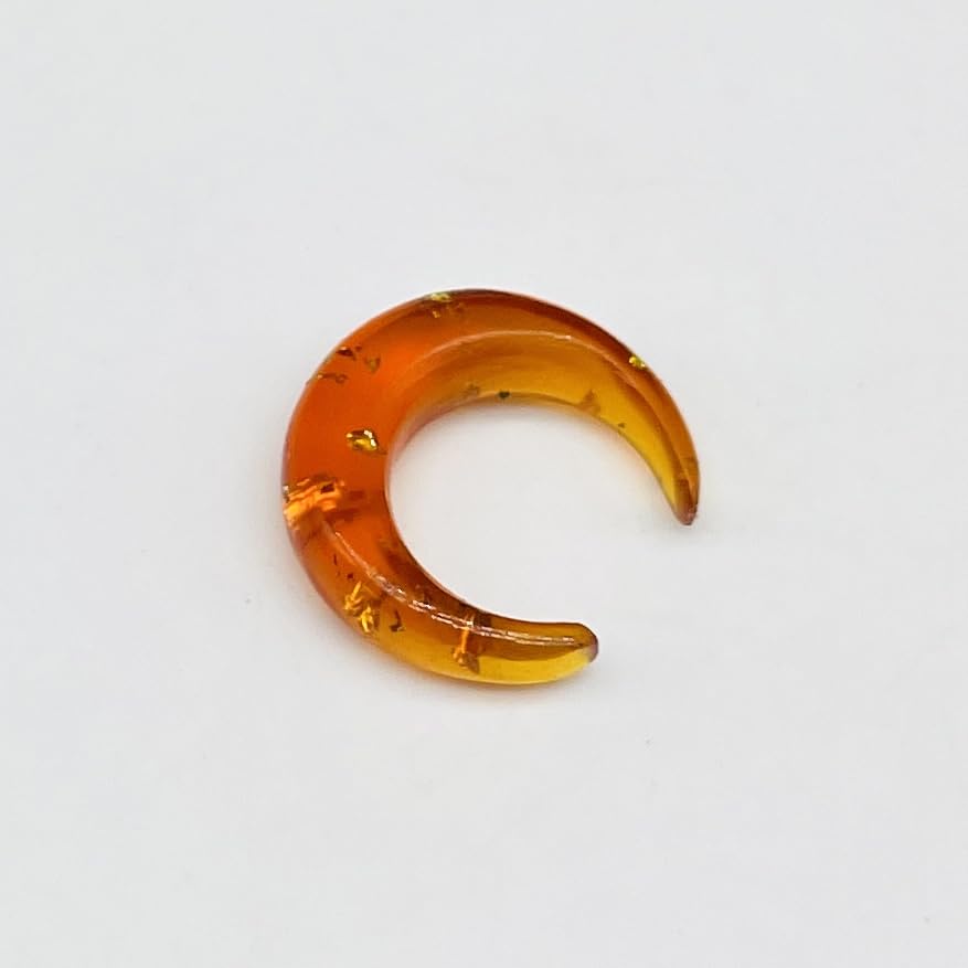 Amber Stone Handmade Nose Piercing Septum Pincher Naga Body Jewelry Gauges Size 12g (2mm) to 1/2" (12mm) Customized Size & Wholesale Also Available