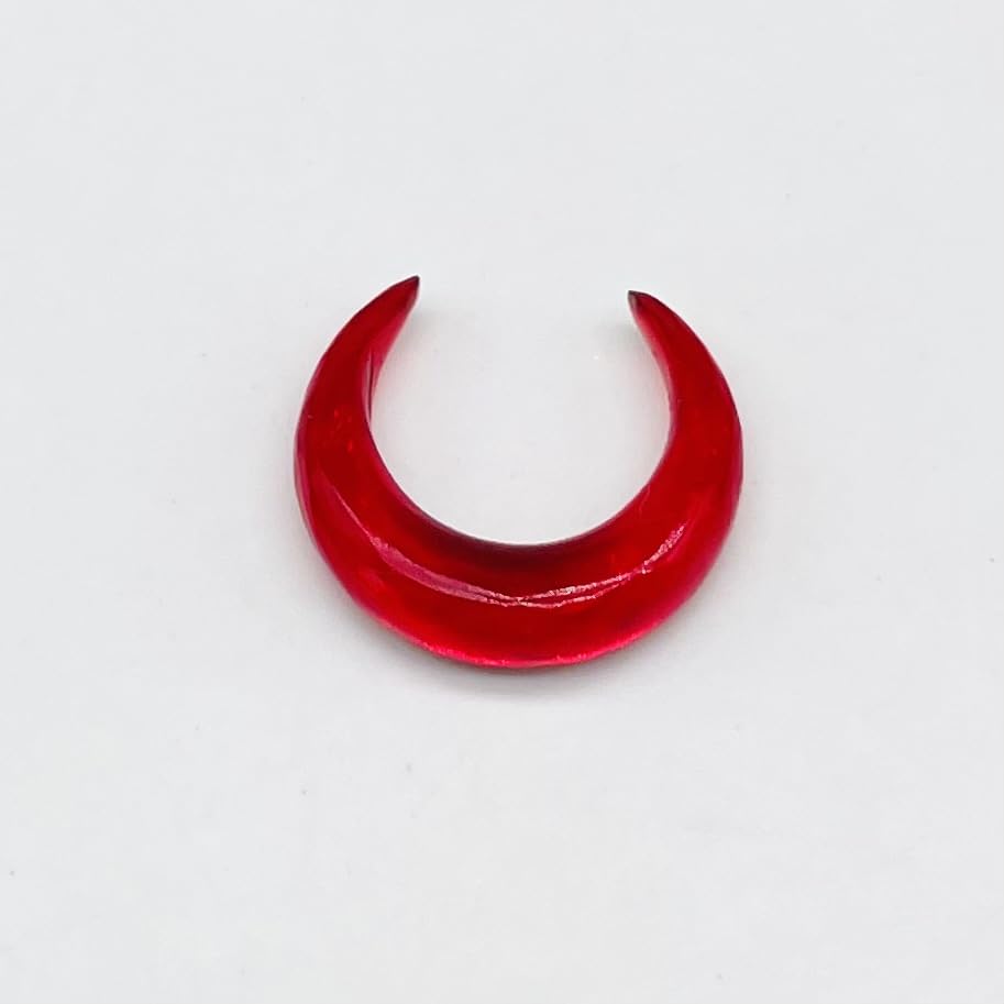 Red Quartz Stone Handmade Septum Pincher Tusk Naga Body Jewelry Gauges Size 12g (2mm) to 1/2" (12mm) Customized Size & Wholesale Also Available