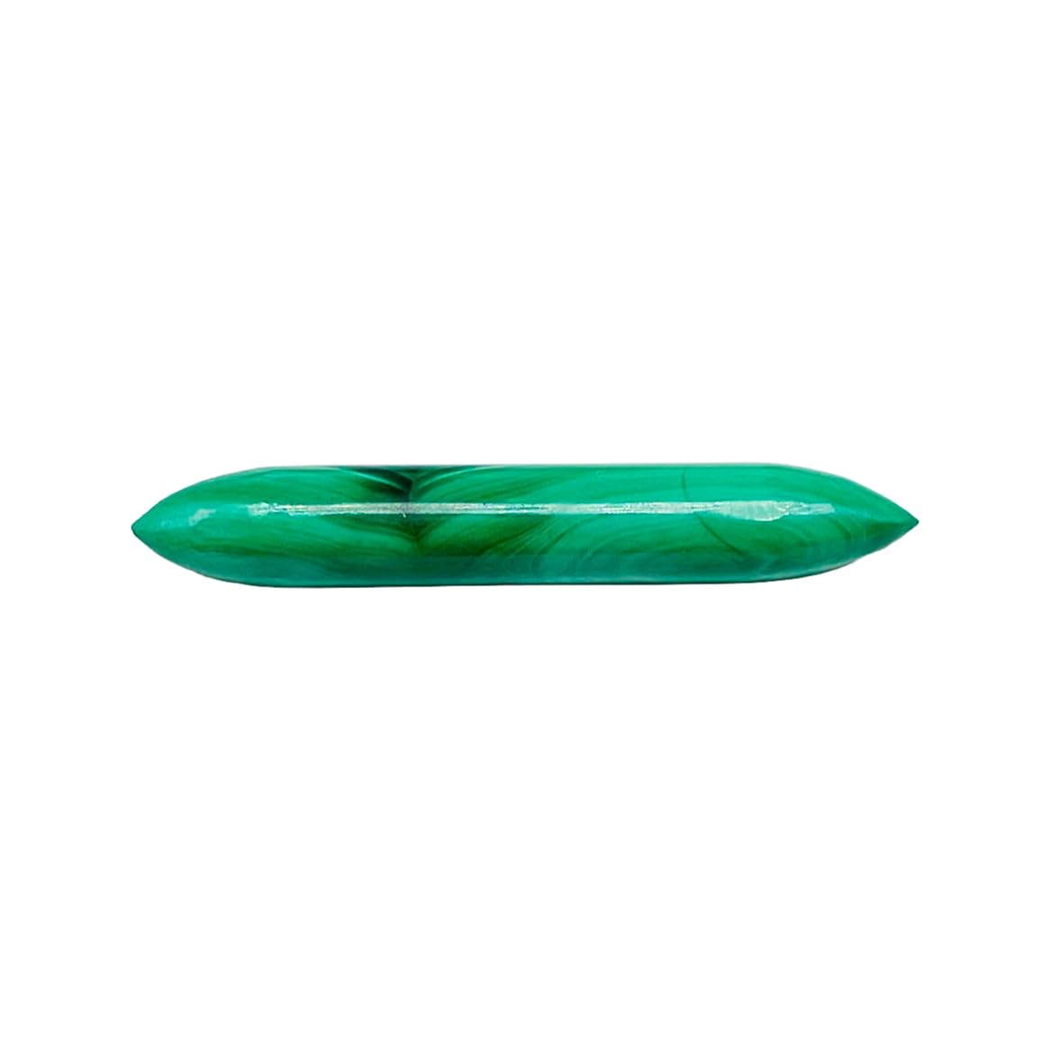 Natural Green Malachite Crystal Handmade Tribal Septum Tusk Spike Body Piercing Jewelry, 12g (2mm) to 1/2 inch (12mm), Customizable Sizes