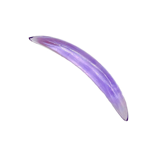 Natural Amethyst Gemstone Handcrafted Septum Tusk Pincher Nose Piercing Naga Body Jewelry Gauge Size 12g (2mm) to 0000g (12mm) Customized Size & Wholesale Also Available