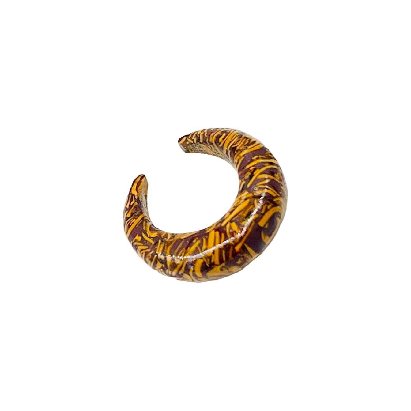 Natural Sang-e-Maryam Gemstone Handmade Septum Crescent Horseshoe Pincher, Sizes 2mm (12g) to 12mm (1/2 inch)