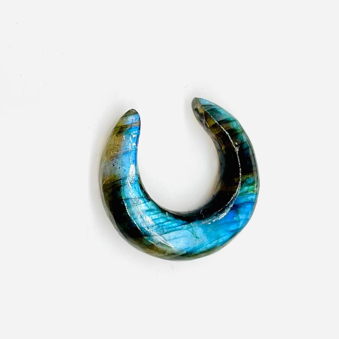 Labradorite Gemstone Naga Body Piercing Jewelry Septum Pincher Gauges Size 8g (3mm) to 1/2" (12mm) Customized Size & Wholesale Also Available
