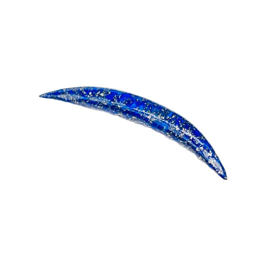 Natural Lapis Lazuli Crystal Handcrafted Curved Septum Tusk Pincher Ear Nose Piercing Naga Body Jewelry Size 12g (2mm) to 1/2" (12mm) & Customized Wholesale Also Available