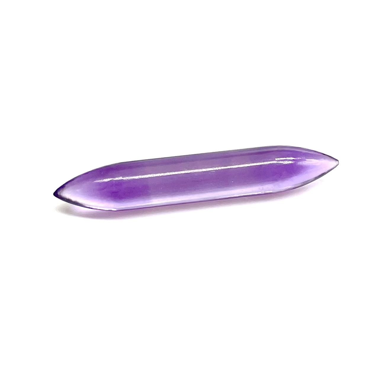 Septum Tusk Pincher Nose Piercing Body Jewelry, 14g (1.6mm) to 1/2" (12mm), Melody Crystal Healing Stone, Amethyst Gemstone Healing Stones for Meditation and Relaxation