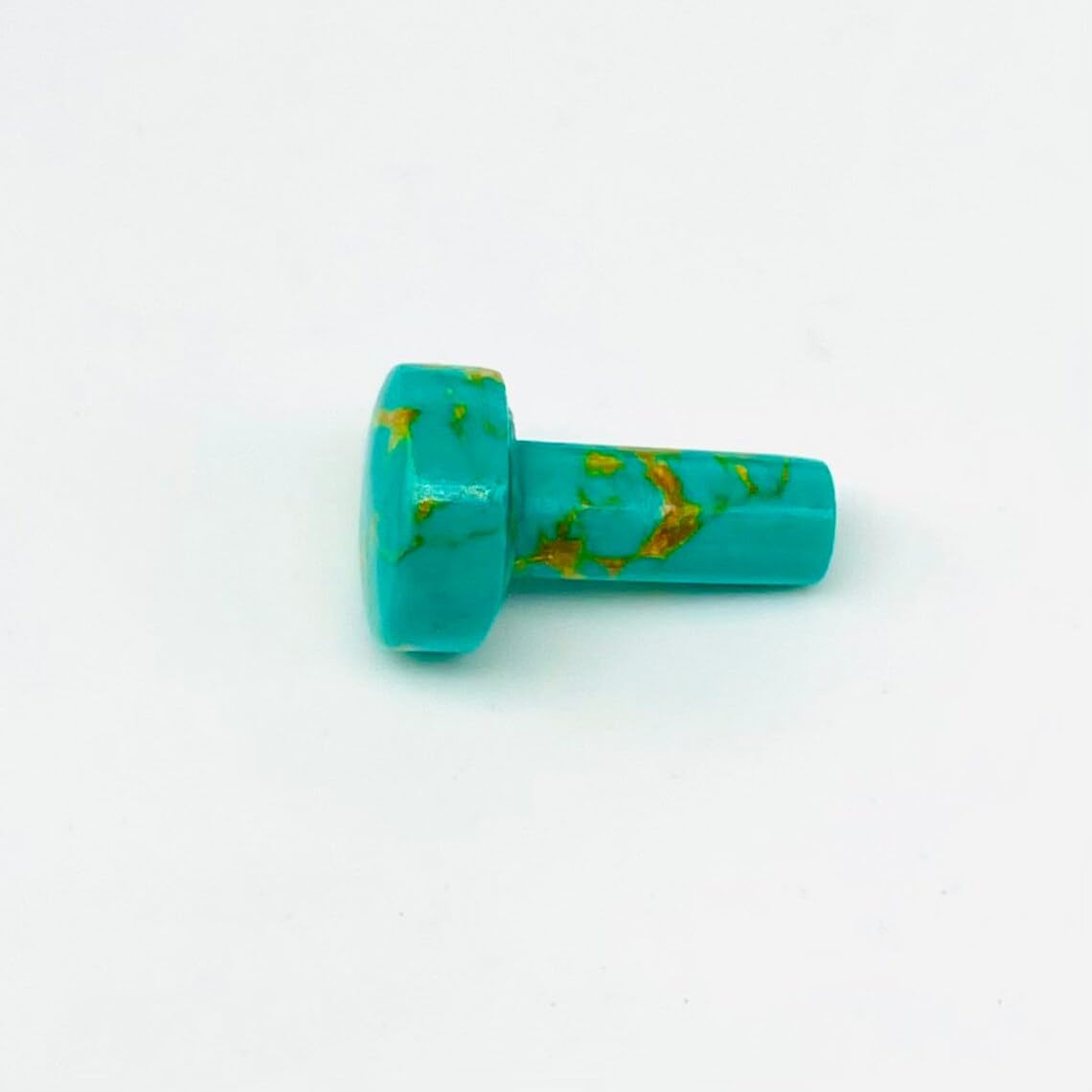Turquoise Crystal Body Jewelry Plugs, Size 8g to 1", Handmade, Set of 2
