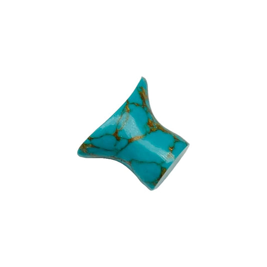 Blue Copper Turquoise Crystal Handmade Labret Plug Gauges, 2mm (12g) to 30mm