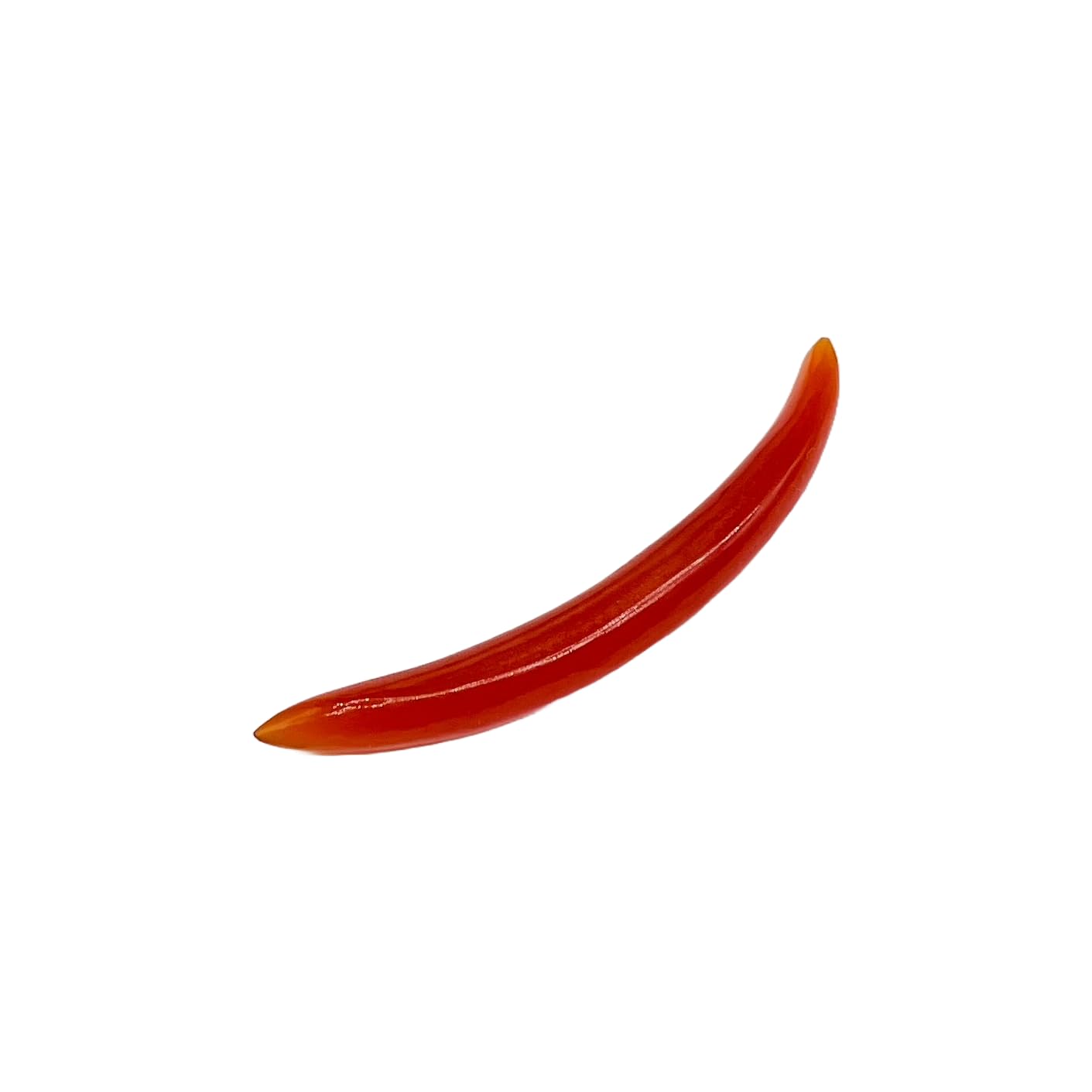 Natural Red Onyx Gemstone Handmade Naga Curved Spike Tusk Septum Piercing, 2mm (12g) to 12mm (1/2"), Customizable