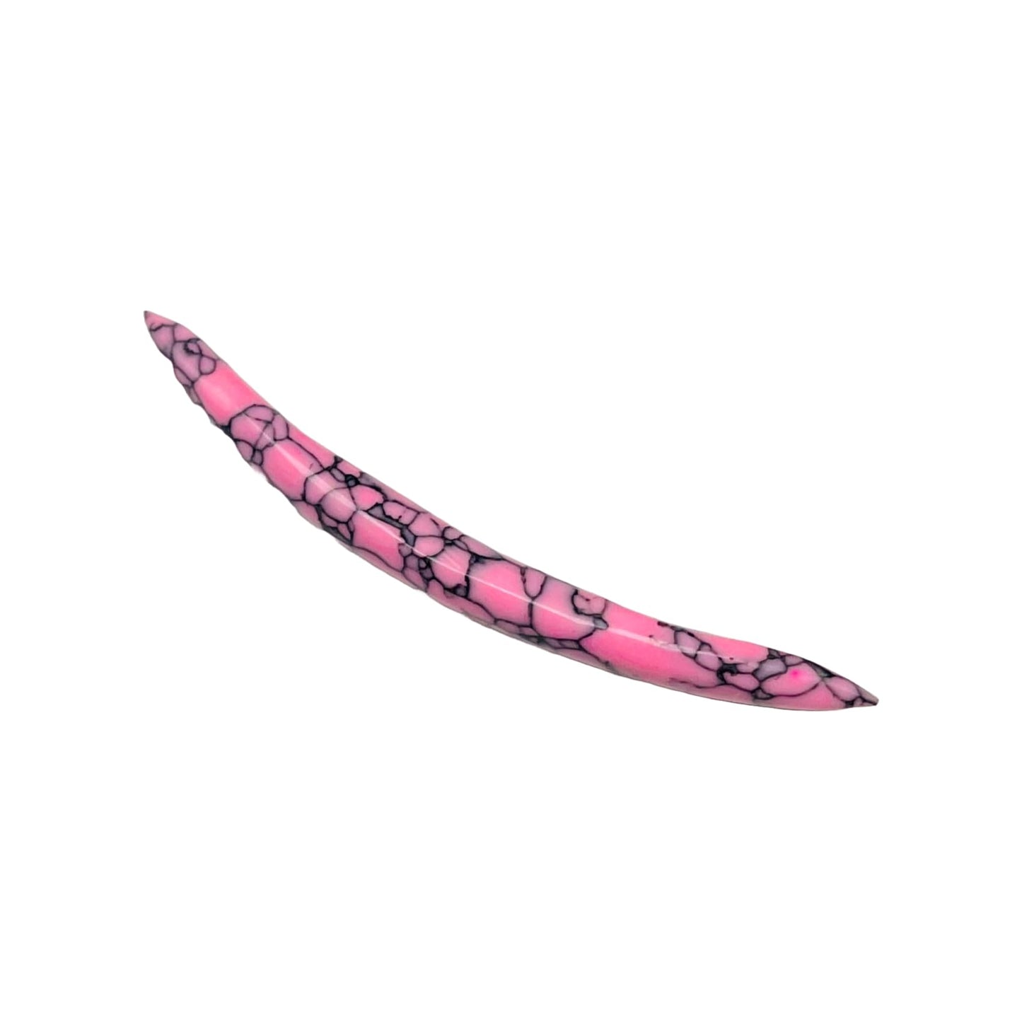 Pink Turquoise Crystal Curved Septum Spike, 12g to 1/2", Custom Sizing Available