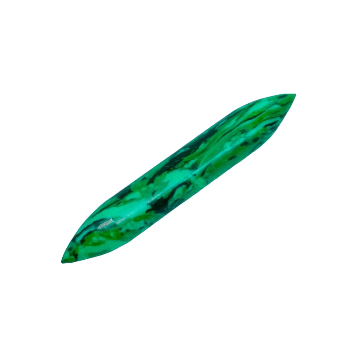Green Malachite Crystal Handmade Naga Body Piercing Jewelry Tribal Septum Tusk, 14G (1.6mm) to 1/2 inch (12mm), Customized Size, Wholesale Available
