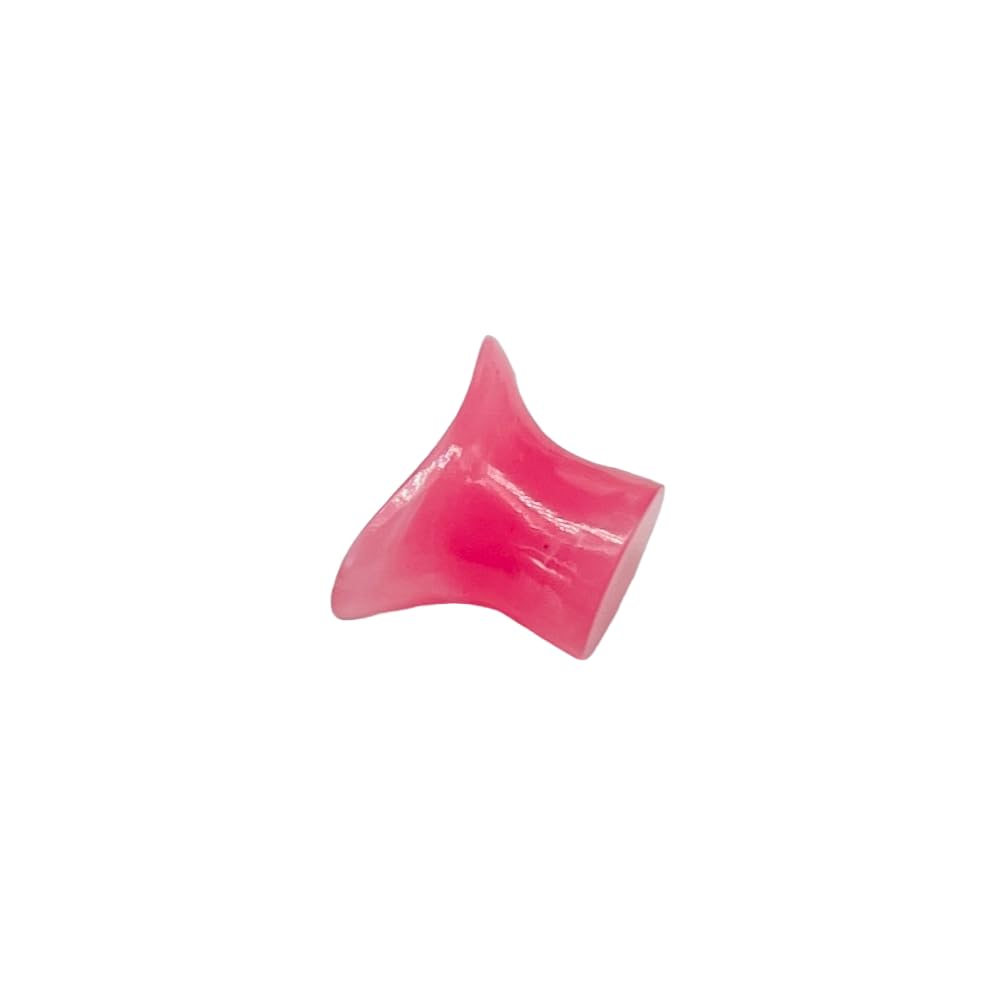 Rose Quartz Stone Labret Plug Gauge, 2 mm (12 g) to 30 mm, Handmade