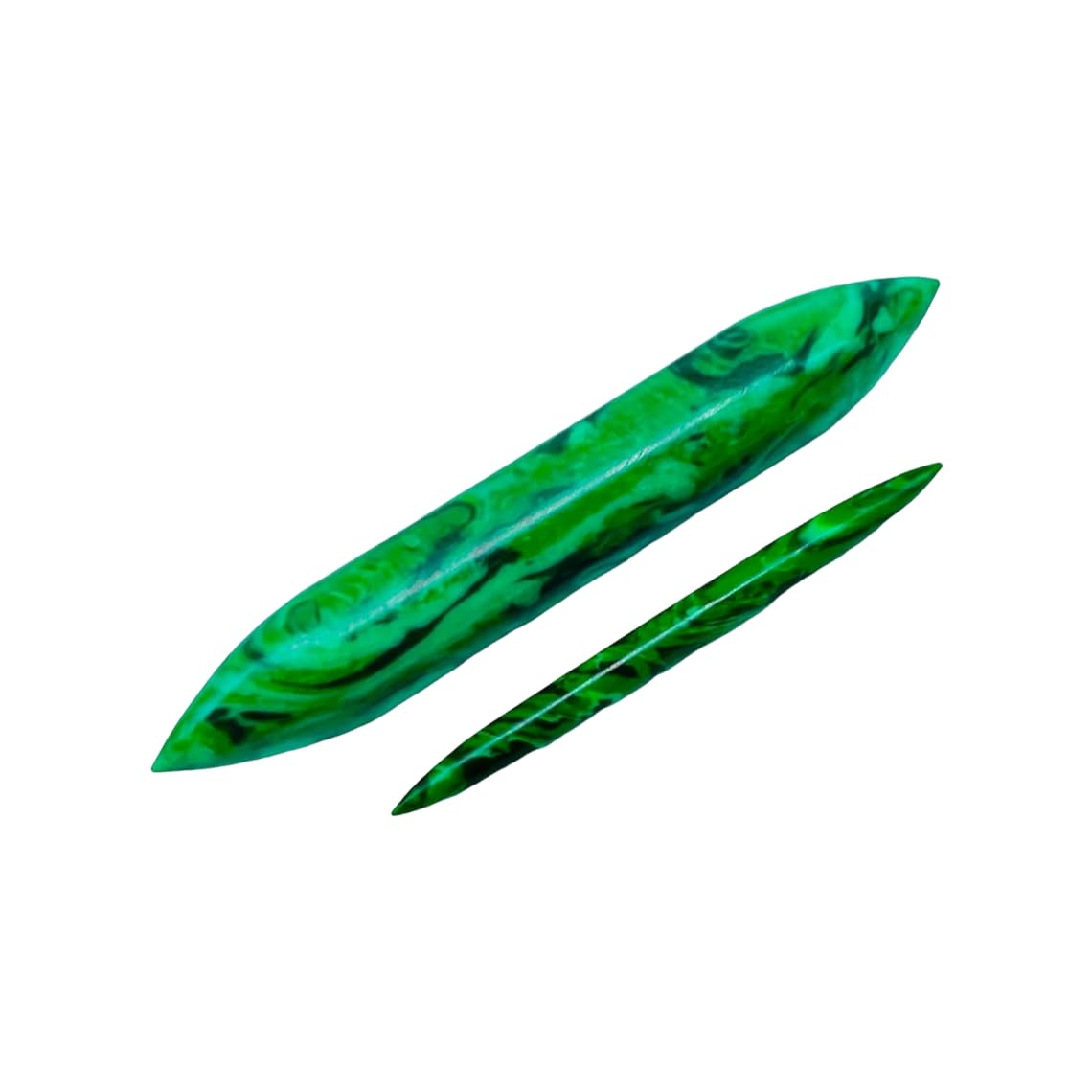 Green Malachite Crystal Handmade Naga Body Piercing Jewelry Tribal Septum Tusk, 14G (1.6mm) to 1/2 inch (12mm), Customized Size, Wholesale Available