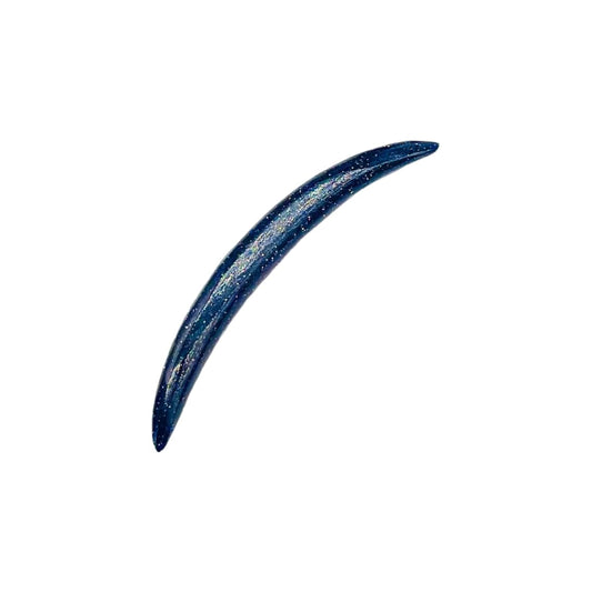 Blue Sunstone Crystal Handmade Naga Body Piercing Jewelry, Septum Curved Tusk Spike Gauges, 12g (2mm) to 1/2 inch (12mm), Customized Size Available