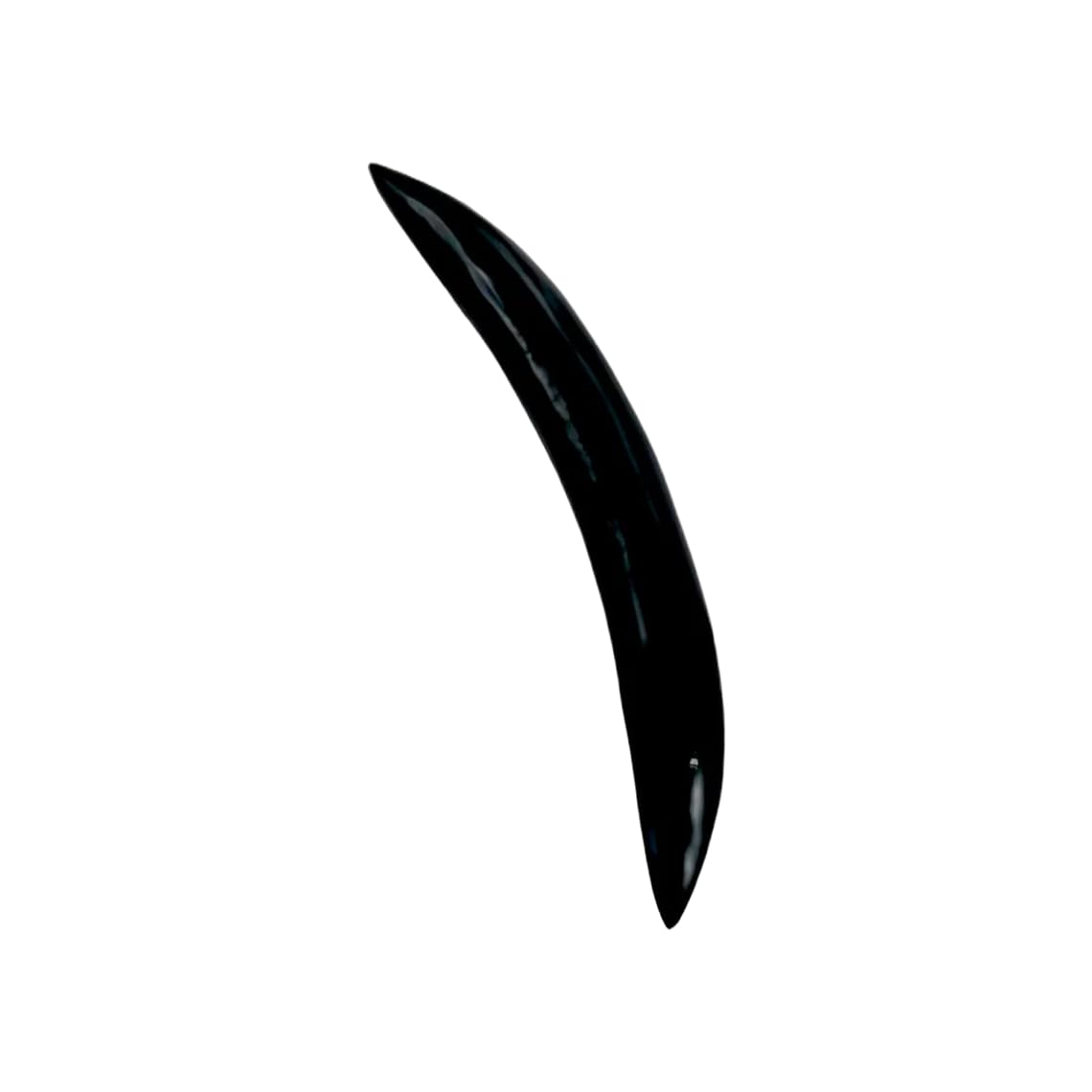 Natural Black Obsidian Crystal Handmade Naga Body Piercing Jewelry, Septum Curved Tusk Gauges, 12g (2mm) to 1/2 inch (12mm), Customized Sizes Available