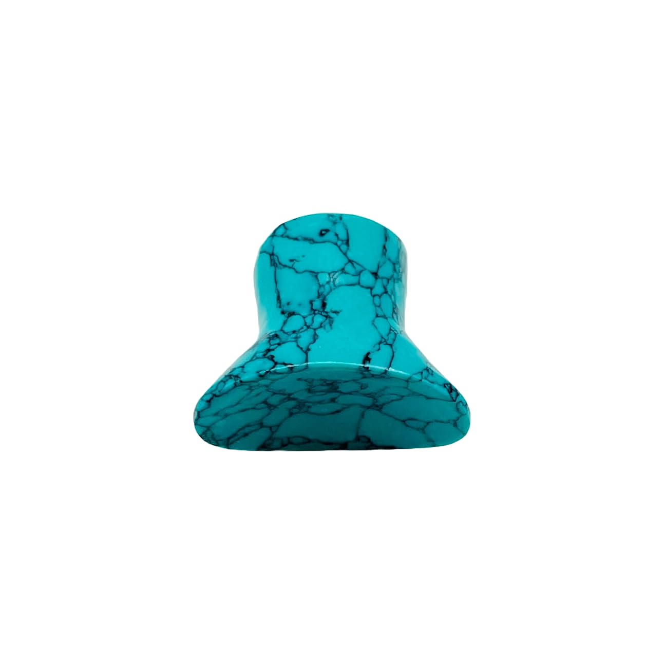 Turquoise Crystal Body Piercing Jewelry Labret Plug, 2mm - 30mm Sizes