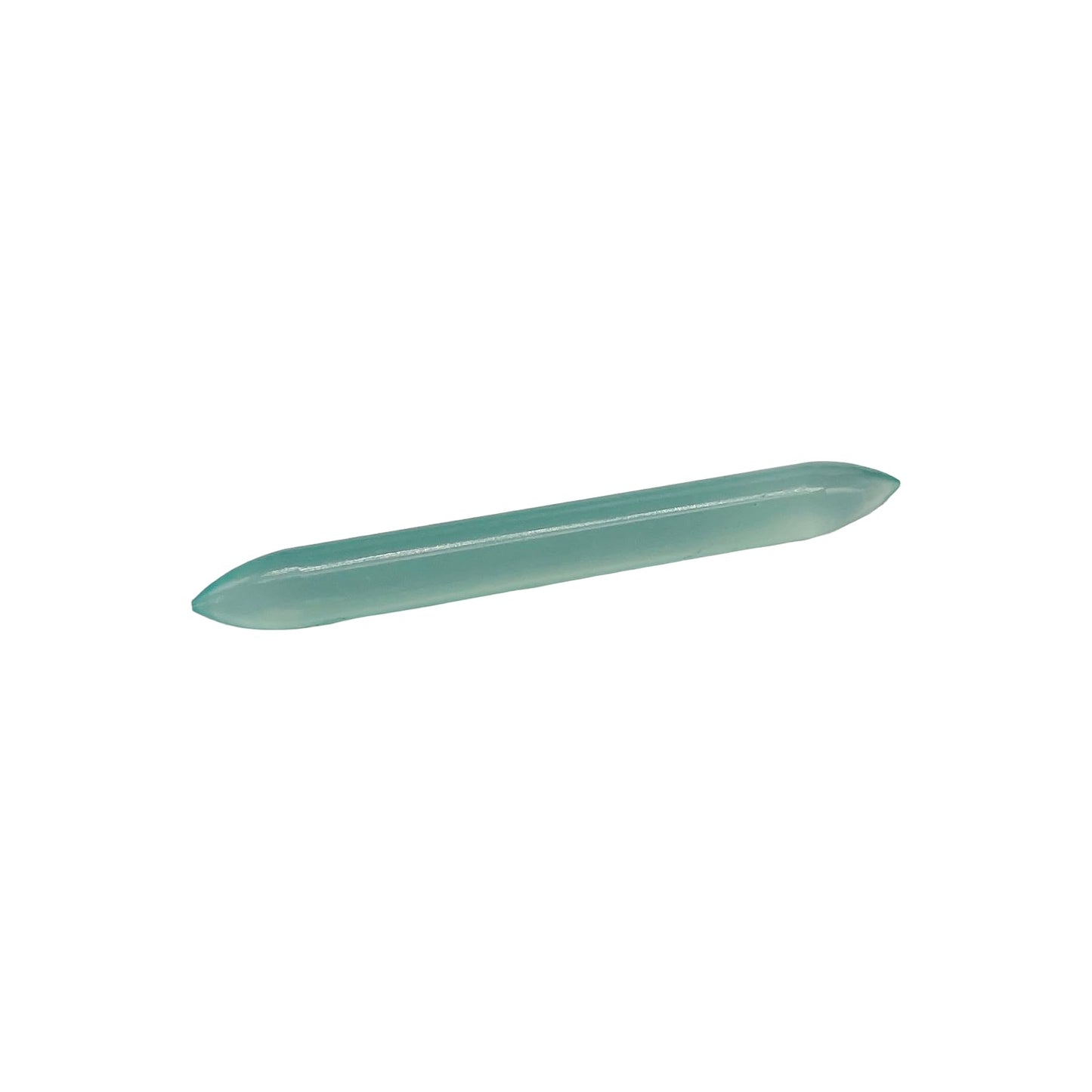 Handmade Aqua Chalcedony Gemstone Septum Spike Tusk Gauges, 1.6mm (14g) to 12mm (1/2"), Customized Sizes
