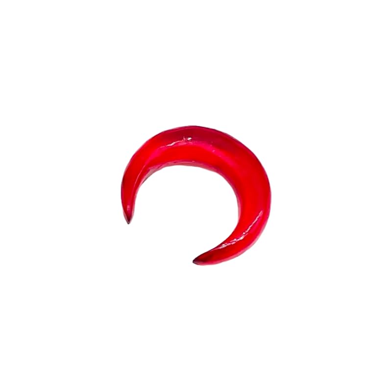 Red Quartz Stone Handmade Septum Pincher Tusk Naga Body Jewelry Gauges Size 12g (2mm) to 1/2" (12mm) Customized Size & Wholesale Also Available