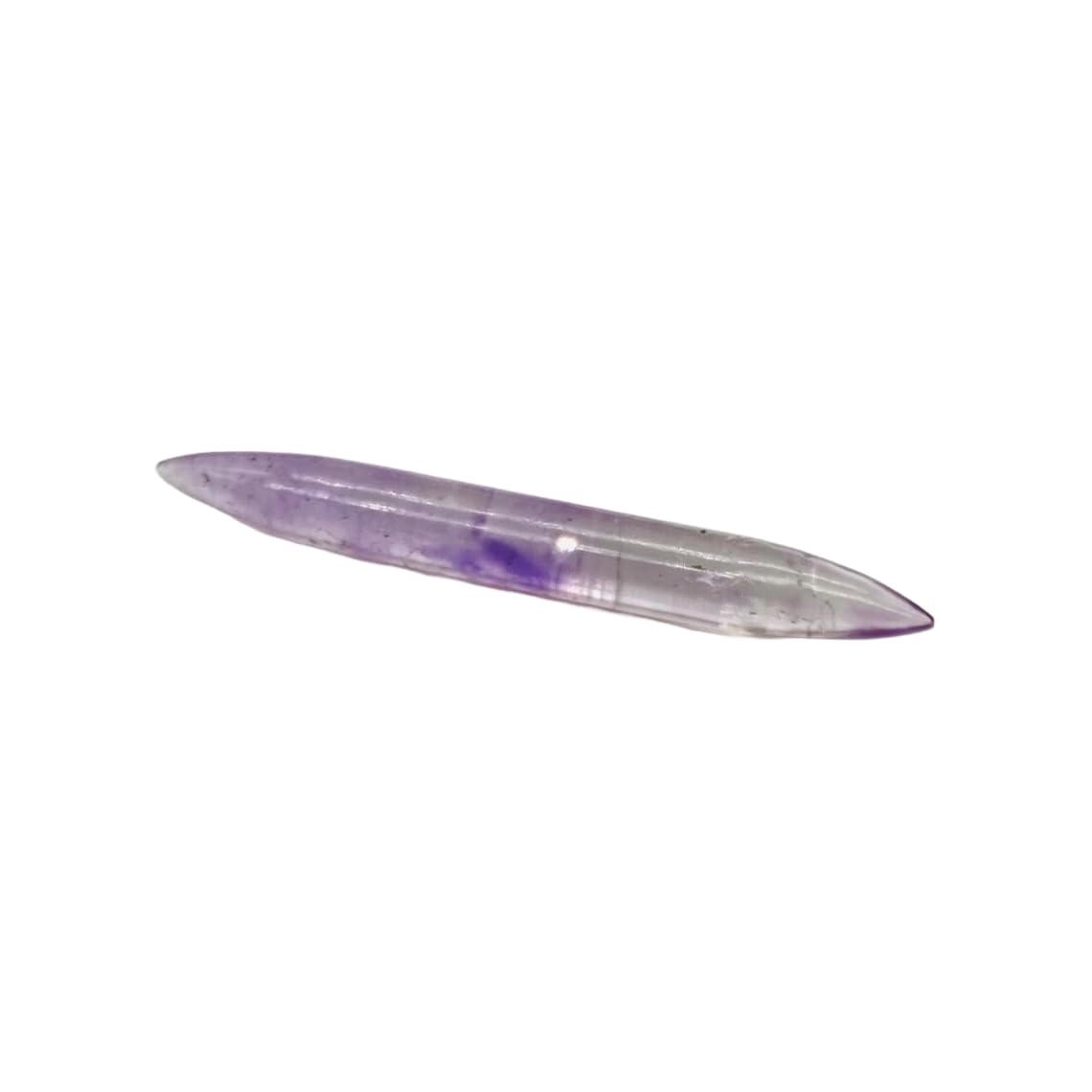 Natural Amethyst Tribal Septum Spike – Hand-Carved Crystal Tusk for Piercing – Long Tapered Gemstone Spike for Nose, Ear, or Cartilage – Boho Spiritual Body Jewelry