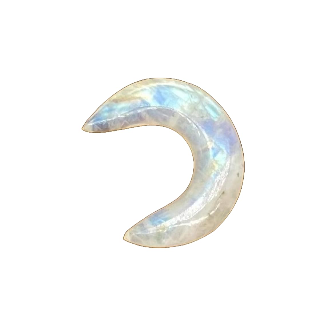 Moonstone Septum Pincher Gauges, Size 8g to 00g, Custom Sizes Available, Natural Gemstone Body Jewelry