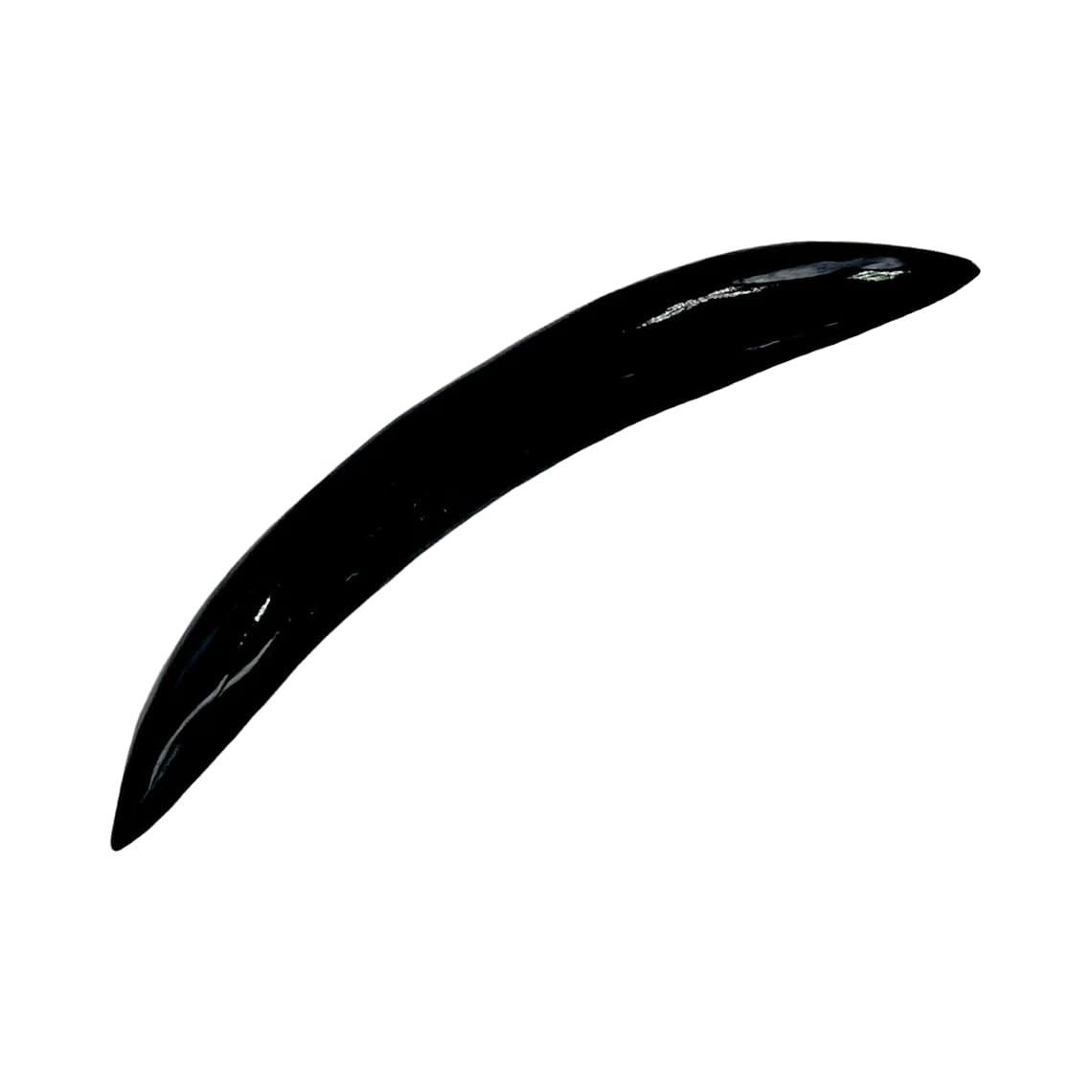 Natural Black Obsidian Crystal Handmade Naga Body Piercing Jewelry, Septum Curved Tusk Gauges, 12g (2mm) to 1/2 inch (12mm), Customized Sizes Available