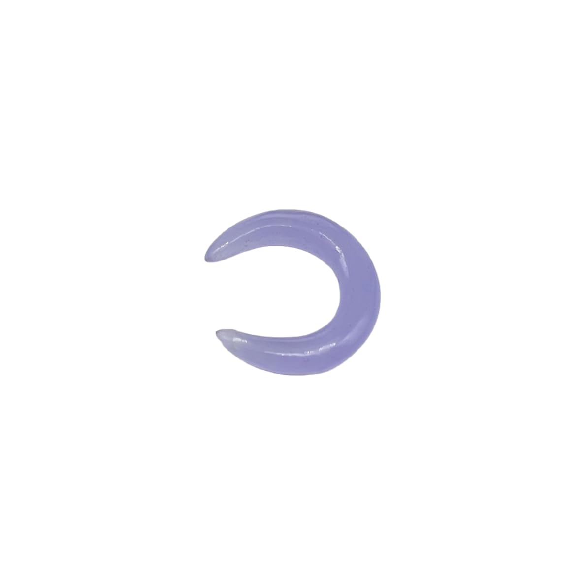 Lavender Chalcedony Stone Handmade Septum Crescent Pincher, Sizes 2mm - 12mm