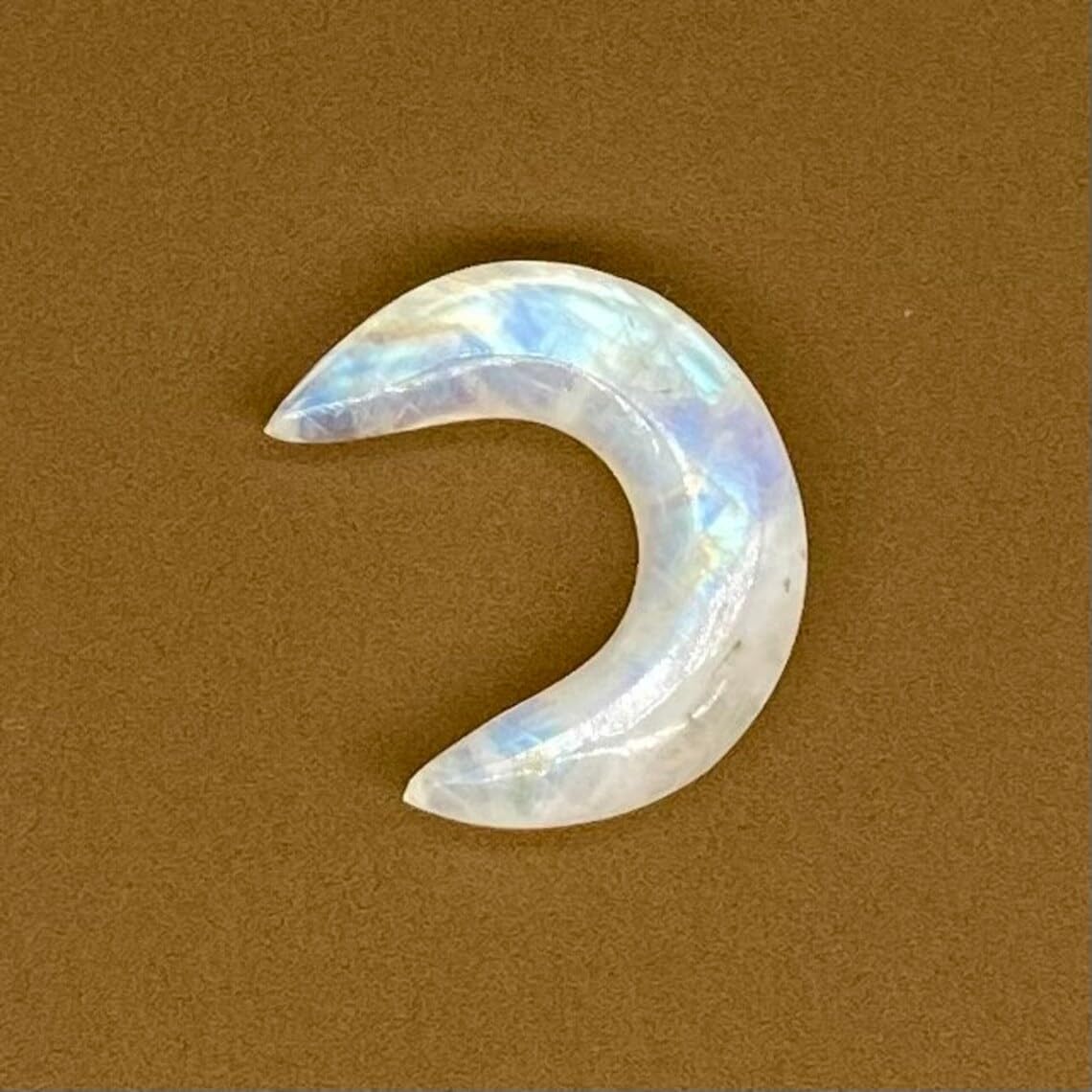 Moonstone Septum Pincher Gauges, Size 8g to 00g, Custom Sizes Available, Natural Gemstone Body Jewelry