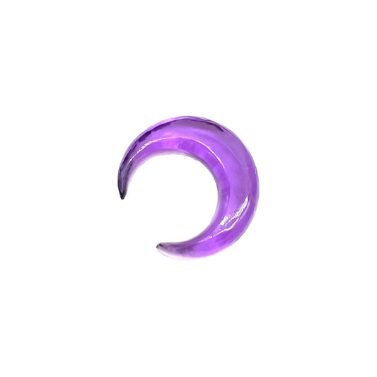Natural Amethyst Gemtone Hand Carved Septum Pincher Nose Piercing Body Jewelry Gauges Size 12g (2mm) to 1/2" (12mm) Customized Size & Wholesale Also Available